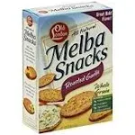 Old London Melba Roasted Garlic Snacks, 5.25 oz (Pack of 2)