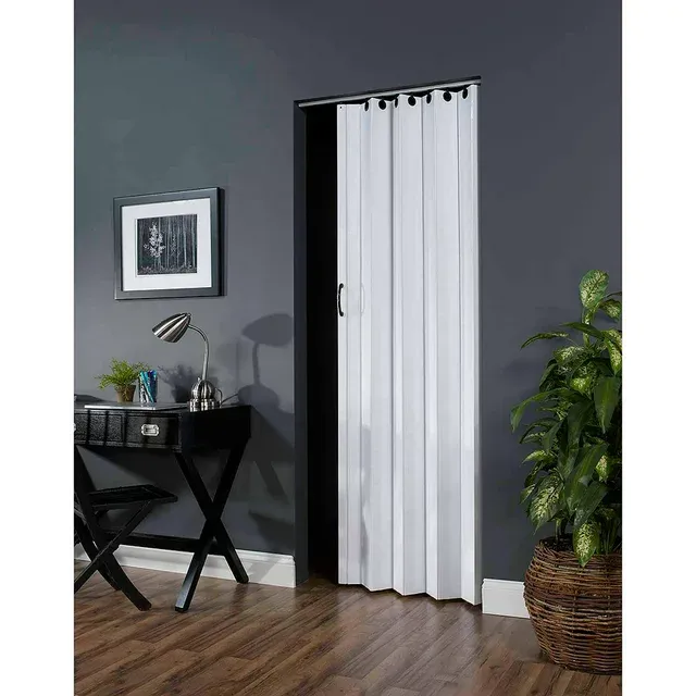 Homestyle Deco PVC Folding Door Fits 36"Wide x 80"high White