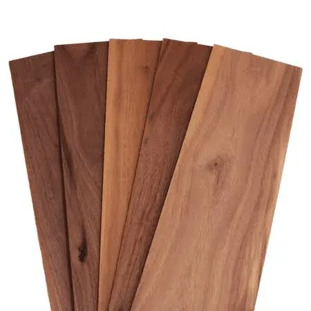 Natural Black Walnut Thin Sawn Lumber Board Blanks (5pcs) 1/8 inch x 4 inch, Size: 1/8 x 4 x 36, Brown