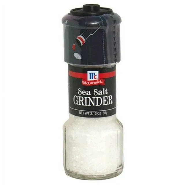 Lot of (2) McCormick Garlic Sea Salt Grinder, 1.58 oz BB 10/2024