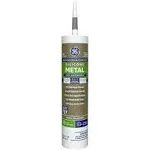 GE Advanced Silicone 2 Specialty Metal 10.1-oz Metallic Gray Silicone Caulk