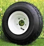 Antego 5-Hole 8" x 7" (1 Assembly) White Trailer Wheel & Tire 215/60-8 (18.5x8.50-8)