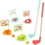 B. Toys- Wooden Golf Set- Sports & Outdoors- 15 PC Golf Set for Toddlers with Storage Bag- Pretend Play- 3 Years +