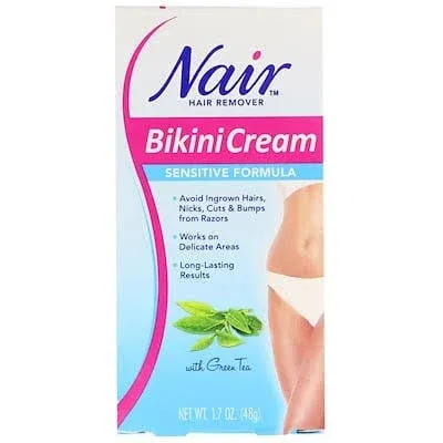 Nair Sensitive Formula Bikini Cream With Green Tea 1.7-Ounce Hair Remover