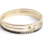 Coach Signature Trio Bangle Set