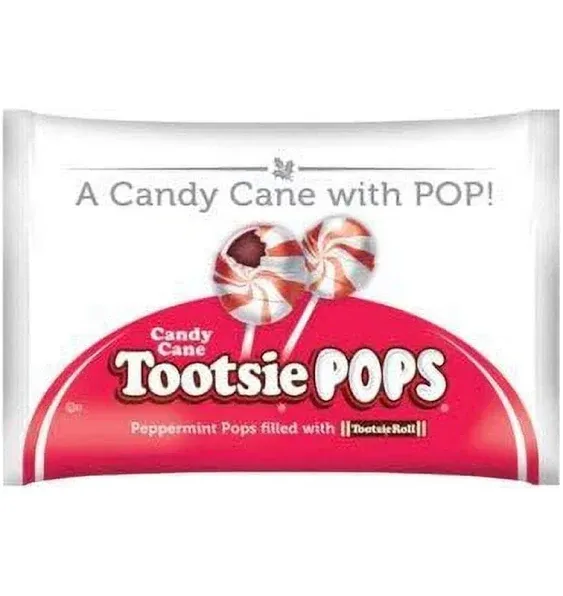 Candy Cane Tootsie Pops