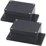  Junction Box ABS Plastic Dustproof Waterproof 3.94&#034; x 2.68&#034; x 1.97&#034;(Pack of 2)