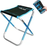 AOUTACC Ultralight Portable Folding Camping Stool for Outdoor Fishing Hiking Backpacking Travelling(XL:13"x14"x15";Large:11.8"x11"x11.4"; Medium:8.3"x9.5"x 11")