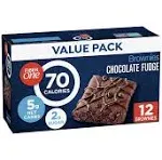 Fiber One Brownies, Chocolate Fudge, Value Pack - 12 pack, 0.89 oz brownies