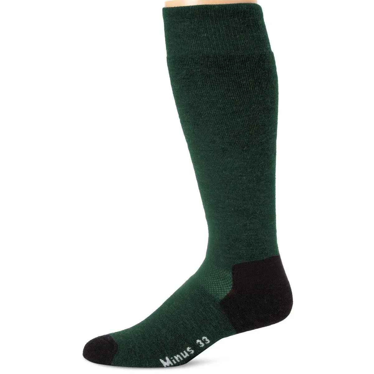 Minus33 Merino Wool Ski and Snowboard Sock Forest Green Small