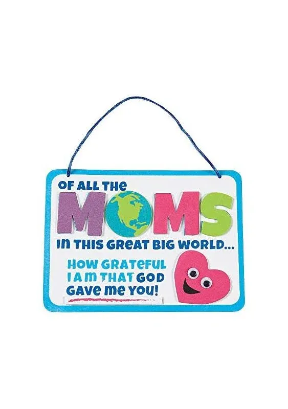 Religious Mother&#8217;s Day Sign Craft Kit- Makes 12