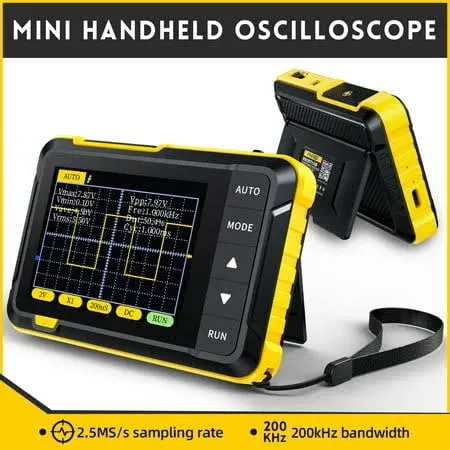 Daakro Fnirsi Dso152 Handheld Small Oscilloscope Portable Digital Oscilloscope 200KHz