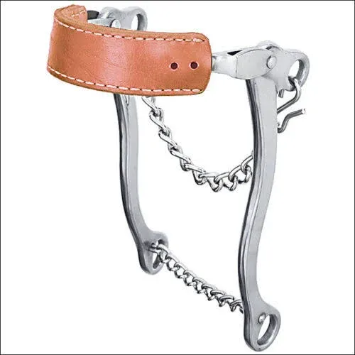 Hackamore Bit with Braided Leather Noseband - Weaver Equine