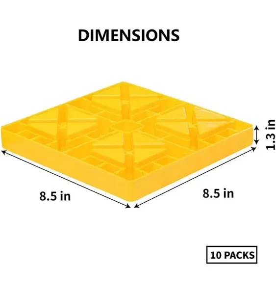 Wheels Camper Leveling Blocks, Ideal for Leveling Single and Dual Wheel with Bag