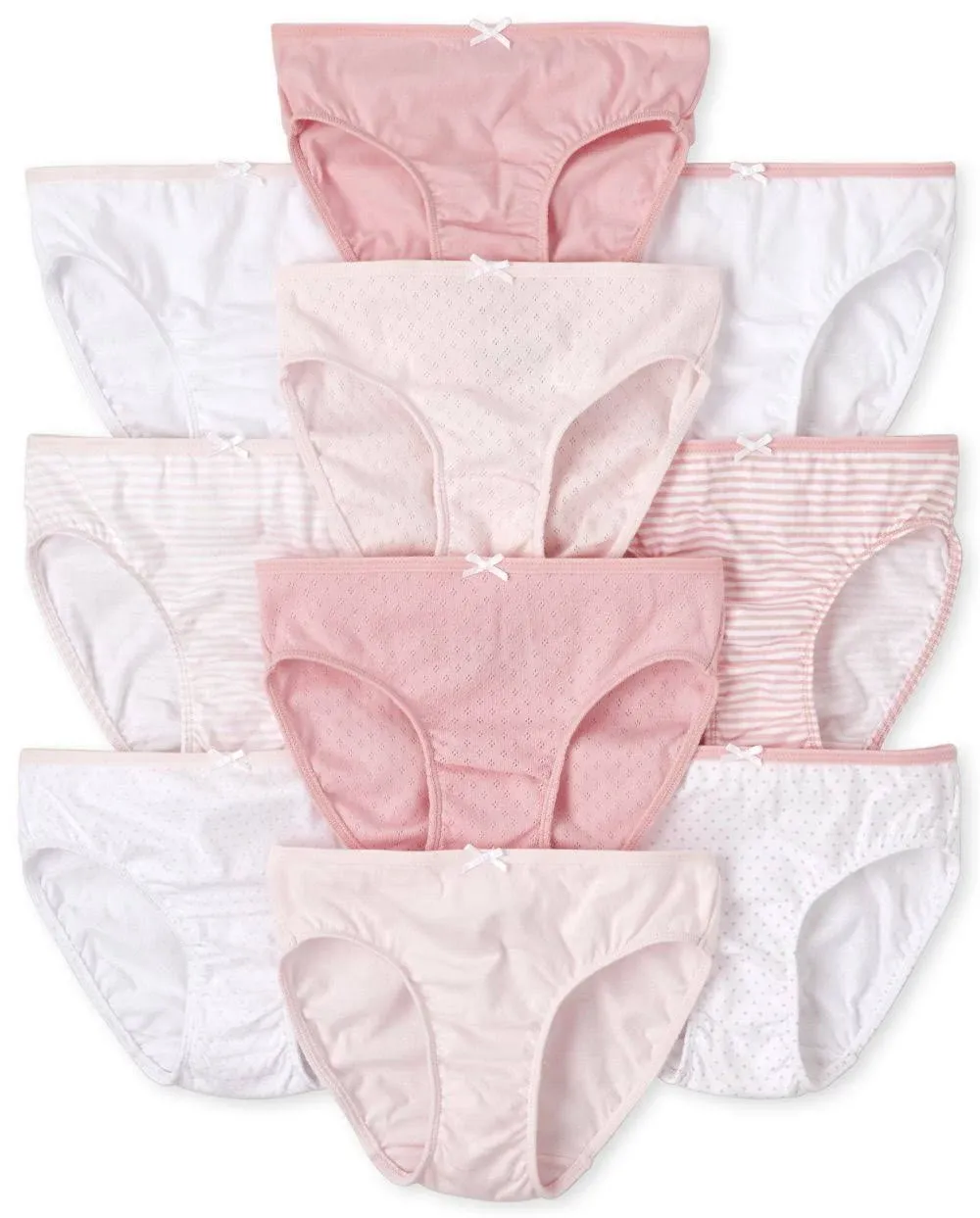 The Children's Place Girls' Cotton Brief Underwear Variety Pack