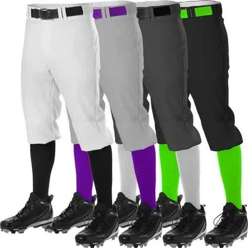 Alleson Athletic Youth Baseball Knicker Pants - S / Grey