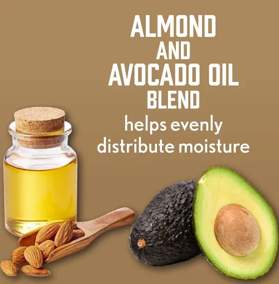 Almond Oil Blend Sulfate-Free Conditioner with Avocado Oil for Intense Hydration, Deep Moisturizing Conditioner for Thick, Curly, Frizzy or Coarse Hair, Paraben & Dye-Free, 12 Fl Oz