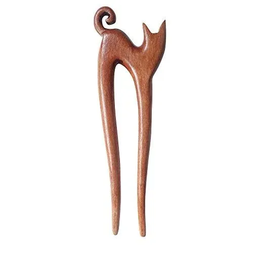 MaryCrafts Handmade Wooden Celtic Knot Hair Pin