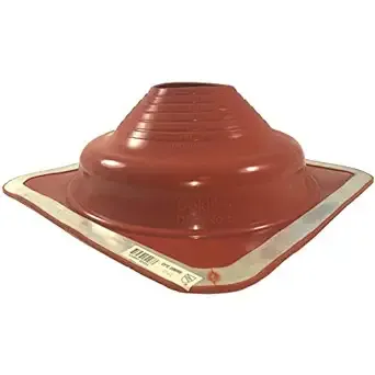 Dektite Square Base Pipe Flashing Boot: #6 Red (DFE206RE) High Temp Silicone ...