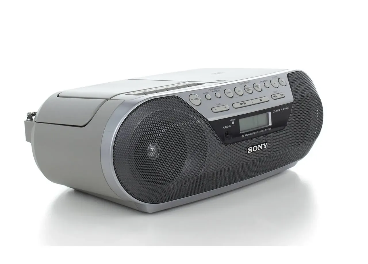 Sony CFDS05 CD Radio Cassette Recorder Boombox Speaker System (Renewed)