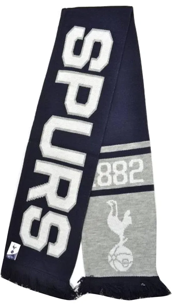 Tottenham Hotspur FC Official Soccer Jacquard Nero Scarf (BS473)