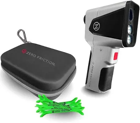 Zero Friction Laser Pro SM Rangefinder with Slope and Magnet, Silver/Black (RF10002)