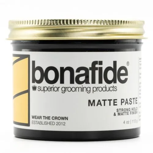 Bona Fide Pomade, Matte Paste 4oz.