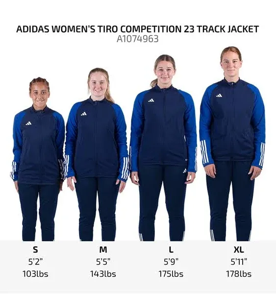 Adidas Women's Tiro Competition 23 Track Jacket in Blue - Size M