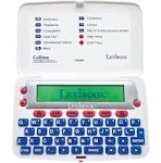 LEXiBOOK - The Collins English Dictionary, 13th Edition - Electronic Dictionary, Definitions, Thesaurus, Conjugation, Phonetic Spellchecker, Crossword Solver, with Battery, Blue/White, D850EN