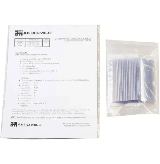 Akro-Mils Card Stock Holder