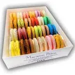 Assorted Macaron Cookies Gift Box - 24 Count