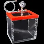 2 Gallon Acrylic Vacuum Chamber Acrylic Clear Perfect for Stabilizing Wood, Degassing Silicones, Epoxies