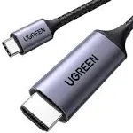 USB C to HDMI Cable 1M 4K 60Hz, Type C to HDMI Adapter Thunderbolt 4/3 to HDMI f