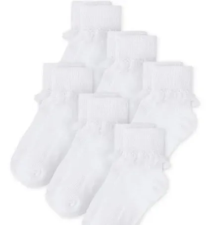 The Children's Place Girls' Turn Cuff Socks Variety Pack