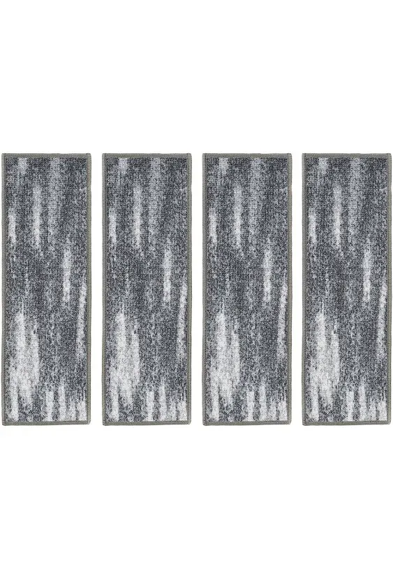 World Rug Gallery Distressed Abstract Non-Slip Stair Treads