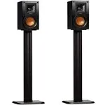 ECHOGEAR Universal Floor Speaker Stands - Vibration-Absorbing MDF Design Works with Klipsch, Polk, JBL & Other Bookshelf Speakers Or Studio Monitors - Includes Sound Iso Pads & Carpet Spikes