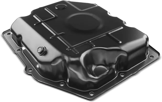 A-Premium Transmission Oil Pan with Drain Plug Compatible with 42RLE Transmission, Jeep Liberty Wrangler, Chrysler 300, Ram 1500 Dakota, Dodge Challenger Charger Dakota Durango Magnum