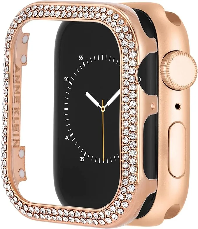 Anne Klein Premium Crystal Bumper, Compatible with Apple Watch, Seamless Fit, Easy Installation, Bumper for Apple Watch