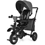 7-In-1 Baby Folding Tricycle Stroller with Rotatable Seat-Gray