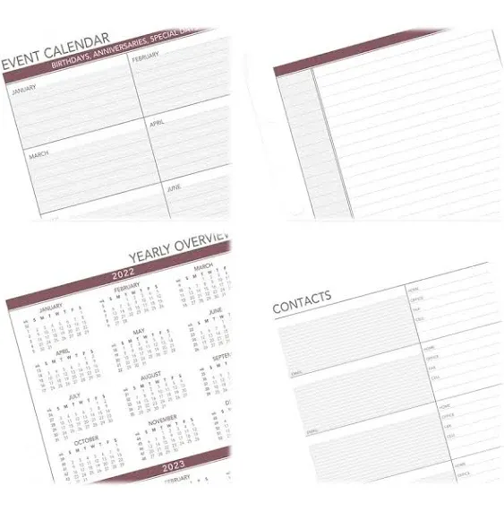 AT-A-GLANCE 2023 Weekly Planner Refill, Hourly, 12028 Day-Timer, 5-1/2" x 8-1/2", Size 4, Monthly Tabs (061-285Y)