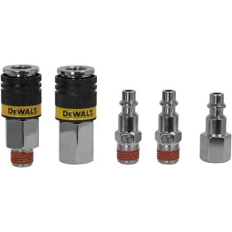 DeWalt 5pc 1/4" Industrial Coupler & Plug Kit