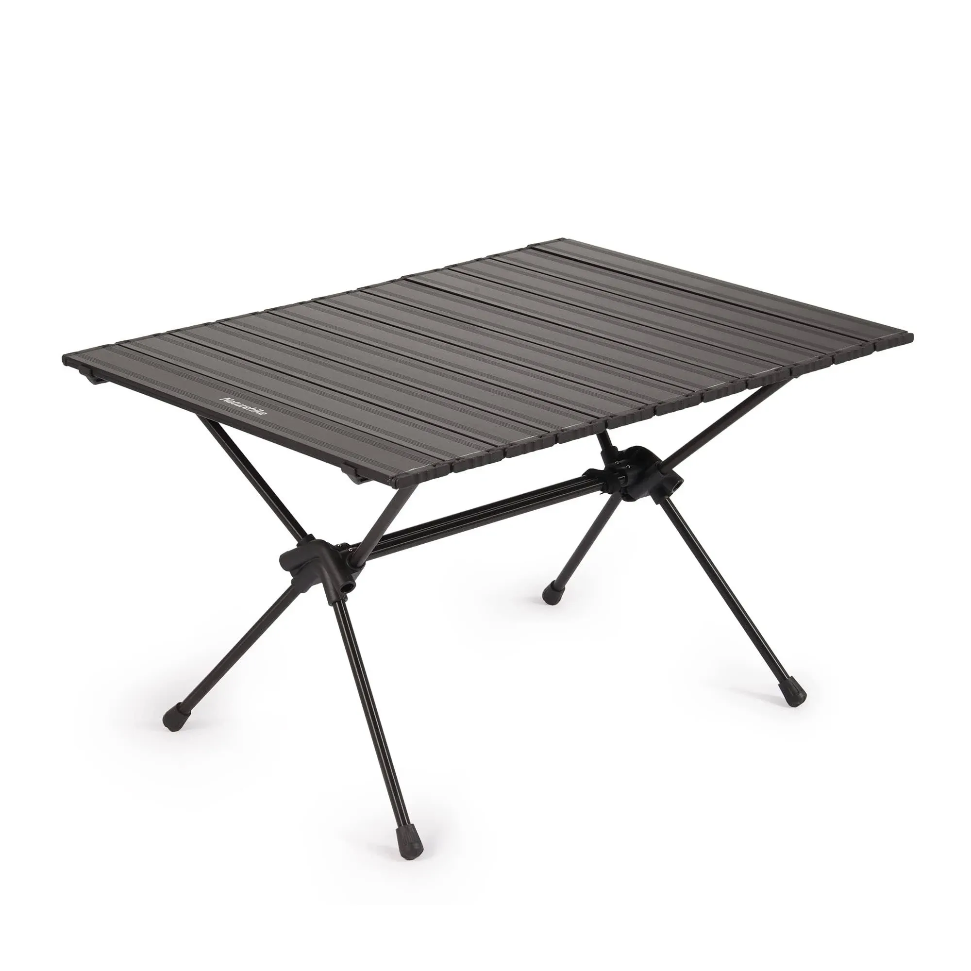 Naturehike FT11 Height Adjustable Camping Table, Ultralight Aluminum Roll Up Table with Carry Bag, Portable Backpacking Camp Table for Hiking Picnic Fishing Beach