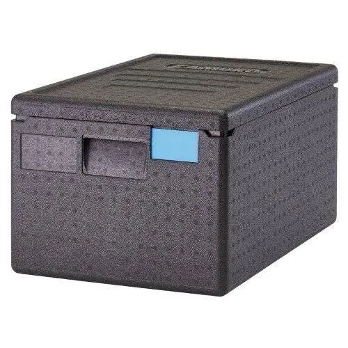 Cambro Cam GoBox® Black Top Loading EPP Insulated Food Pan Carrier - 8" Deep Full-Size Pan Max Capacity