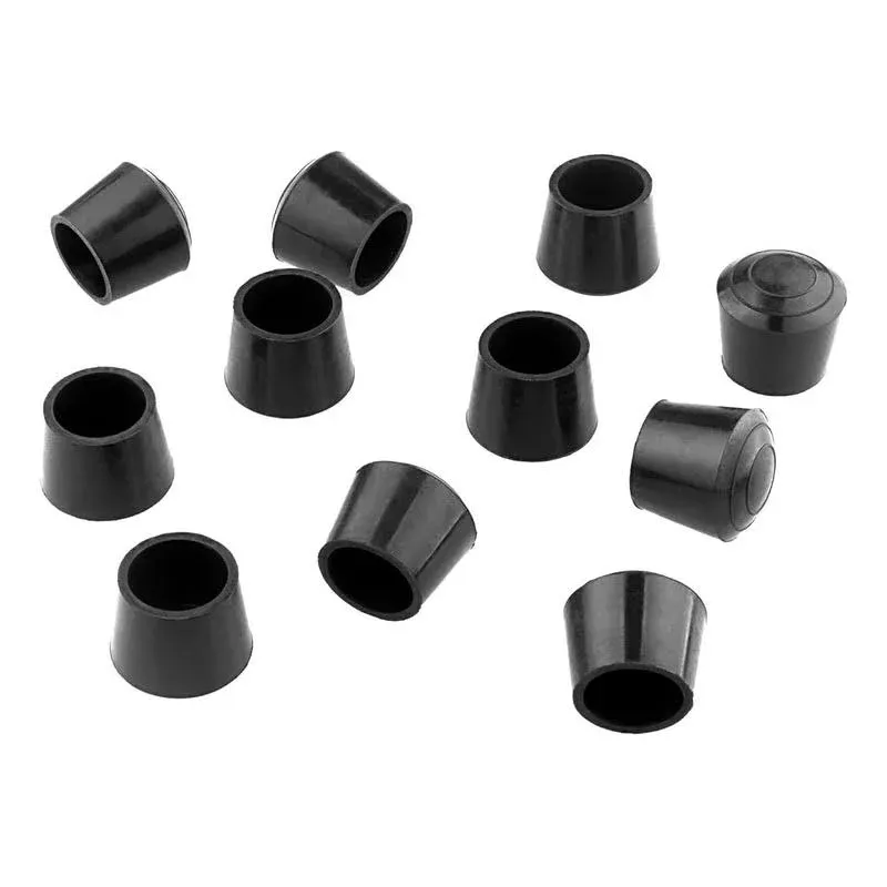 32 PCS 7/8 inch Round Chair Leg Tips Caps, CBTONE Anti-Slip Black Rubber Table Feet Covers Chair Leg Protectors