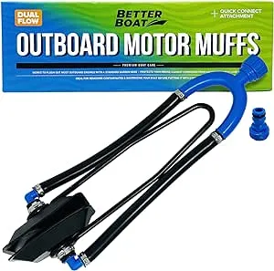 Boat Motor Muffs Outboard Motor Muffs and Inboard I/O Ear Flusher Motor Flush Warmer Parts Hose Adapter Boat Muffs Outboard Engine Flush Marine Use Kit Boat Accessories Winterizing Flushing & Warming