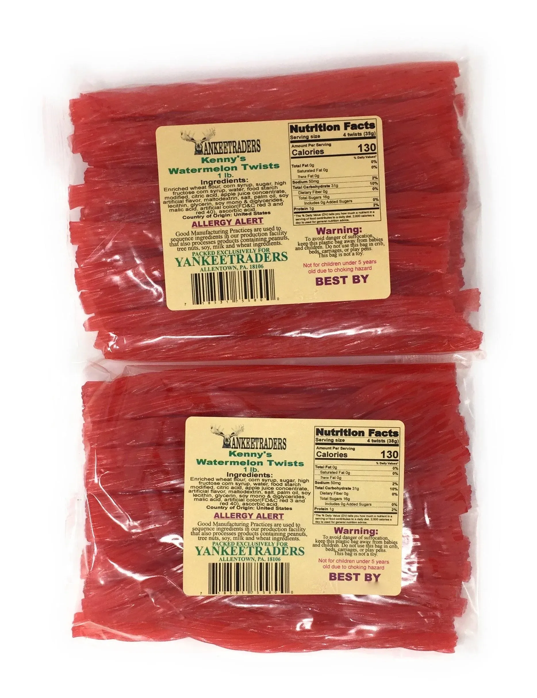 Kenny's Watermelon Twist Licorice 2 Lbs