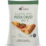 gfJules Certified Gluten Free Pizza Crust Mix | No Grit, Non-GMO, Vegan, Kosher & Top 9 Allergen Free | Dough Mix | Makes two-three 12 in. Crusts | 17oz Resealable Pouch