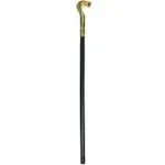 Skeleteen King Cobra Pimp Cane - Egyptian Style Staff or Scepter for Emperor - 1 Piece Costume Accessory Prop Gold