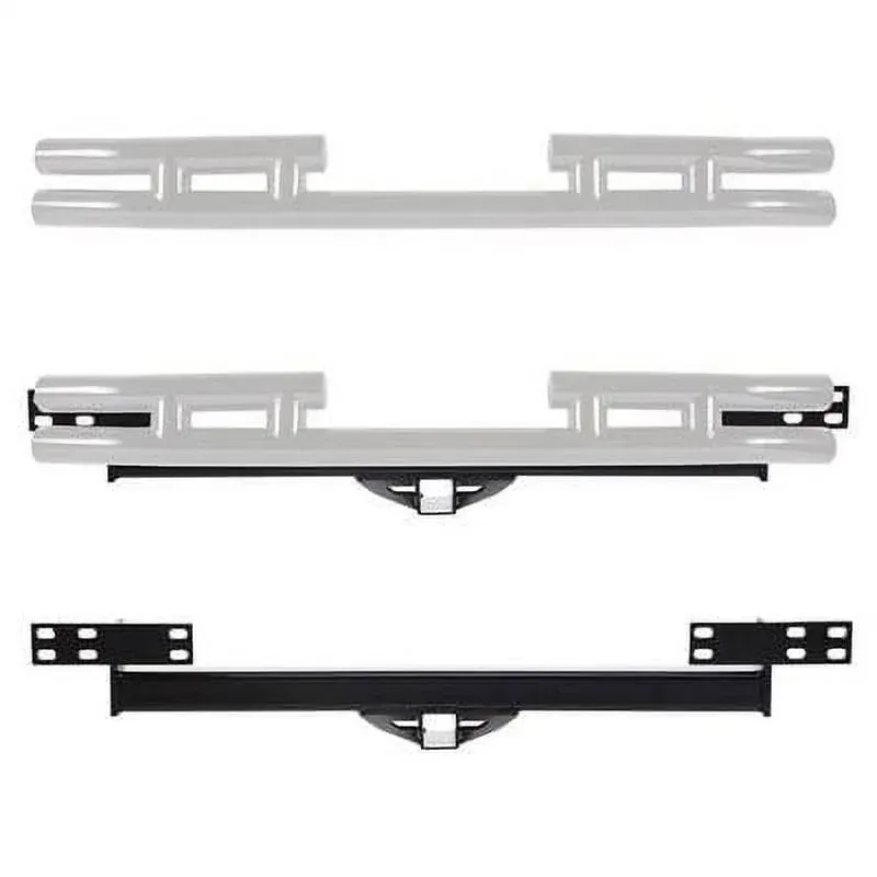 Smittybilt Hitch for Tubular Bumpers (Black) - JH44