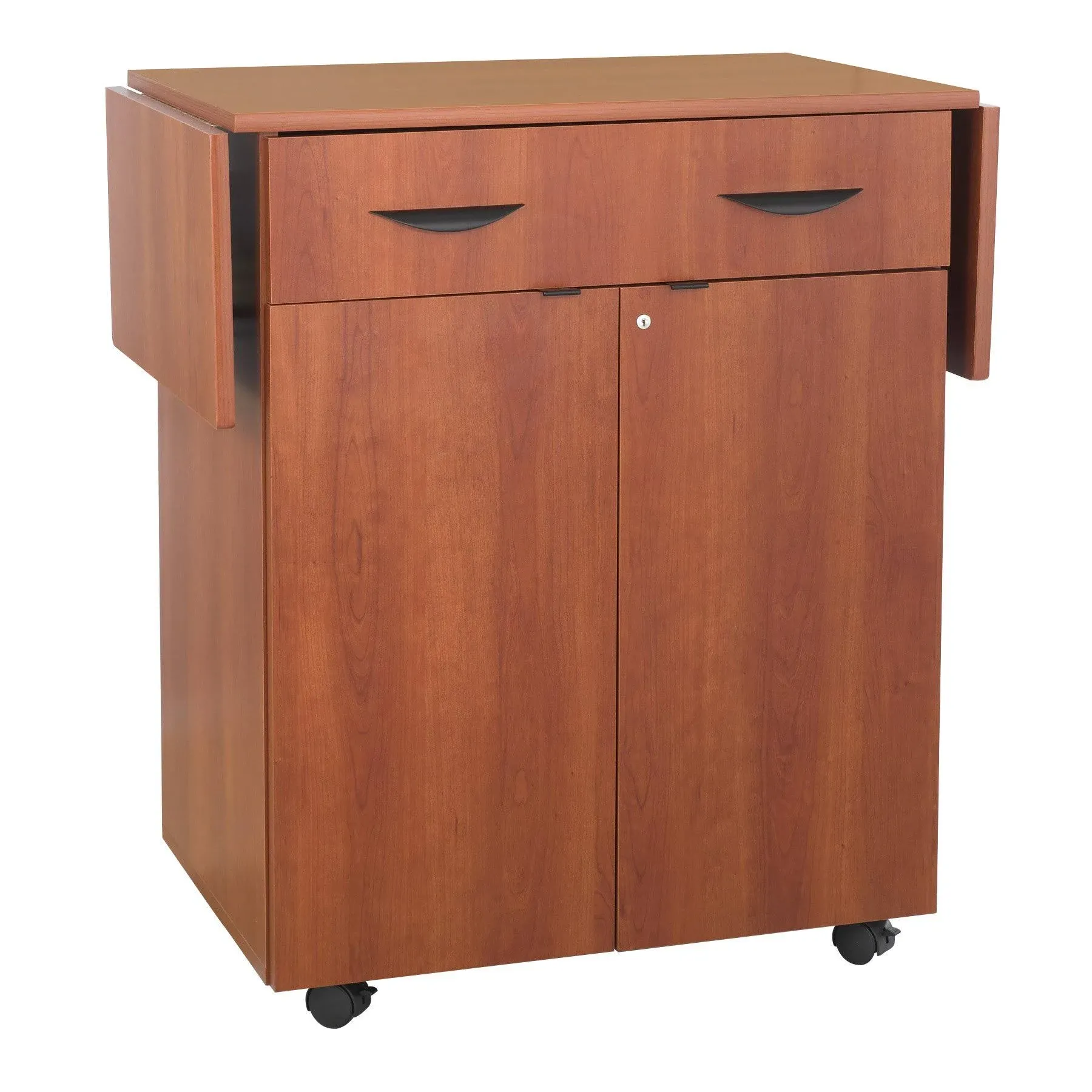 Safco Hospitality Service Cart - Cherry